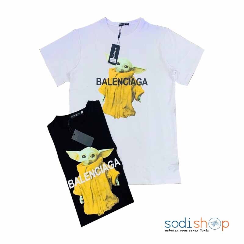 T-Shirt Balenciaga - Vêtement en Coton Manches Courtes Couleur Assortie SEY00201