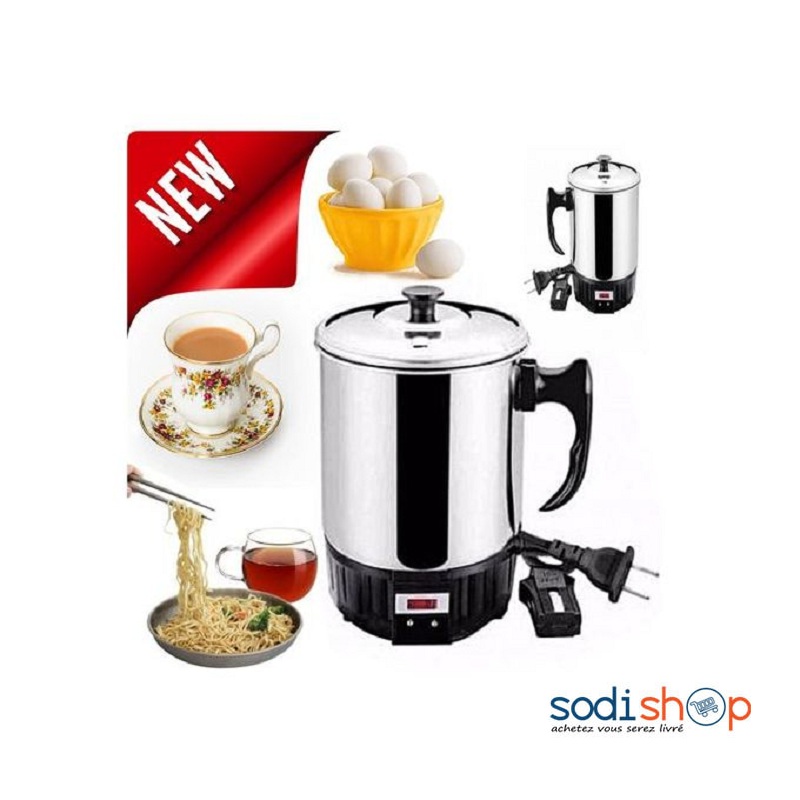 Tasse Chauffante Electrique 12cm - Casserole en Inox Electric Cup Heating  MTG0078 - Sodishop