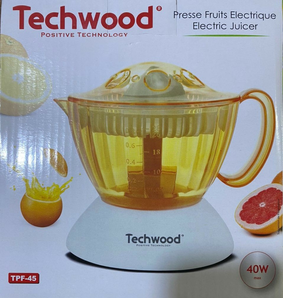 Presse Fruit Electrique Techwood TPF45 40 watts BZE00199 - Sodishop