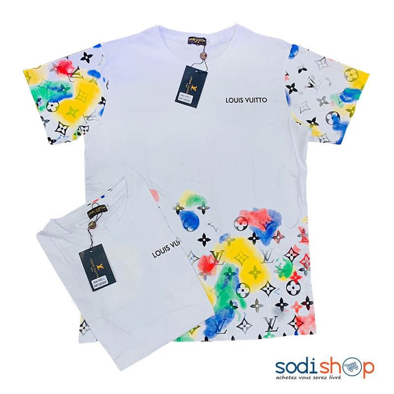 T-Shirt Louis Vuitton - Vêtement Chic Couleur Blanc MOH00203 - Sodishop