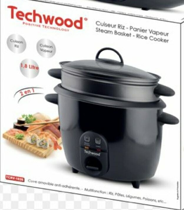 TECHWOOD Cuiseur Riz 1,8L Silver