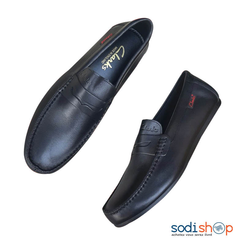 ángulo trimestre Mediana Mocassin en Cuir Clarks - Chaussure de Mode Pour Homme Couleur Noir  FOF00191 - Sodishop