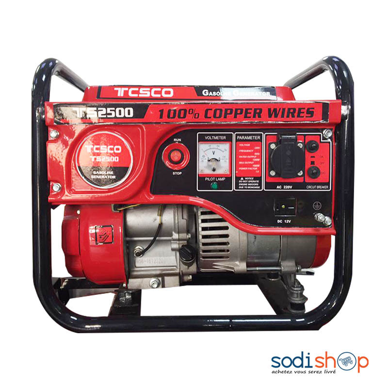 Groupe Electrogène TCSCO TS2500 - Générateur à Essence Gasoline Generator -  Sodishop