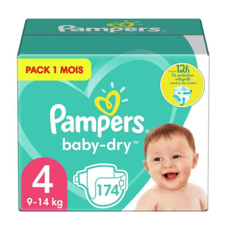 Couches Pour Bébé N 4 9-14KG - PAMPERS - FTM00228