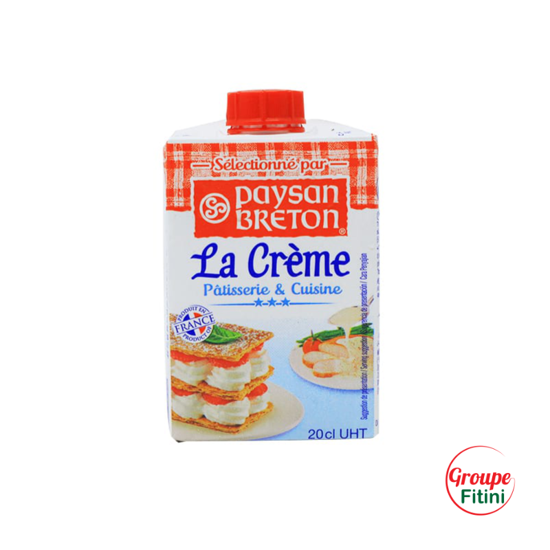 LA CREME PATISSERIE ET CUISINE 20CL PAYSAN BRETON - FTM00228