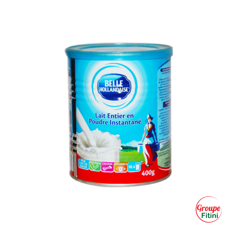 Lait en Poudre Instantanée Belle Hollandaise 400g - Riche et Crémeux FTM00228