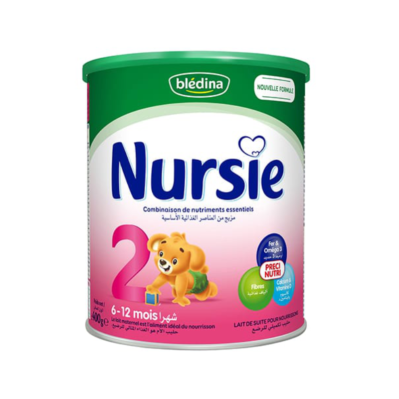 LAIT INFANTILE 2 EME ÂGE : NURSIE CONFORT 400G BLEDINA - FTM00228