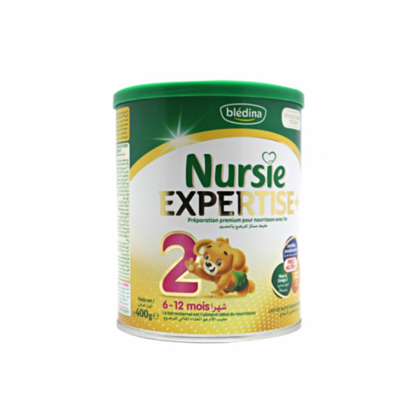 LAIT INFANTILE 2 EME ÂGE : NURSIE EXPERTISE 400G BLEDINA - FTM00228