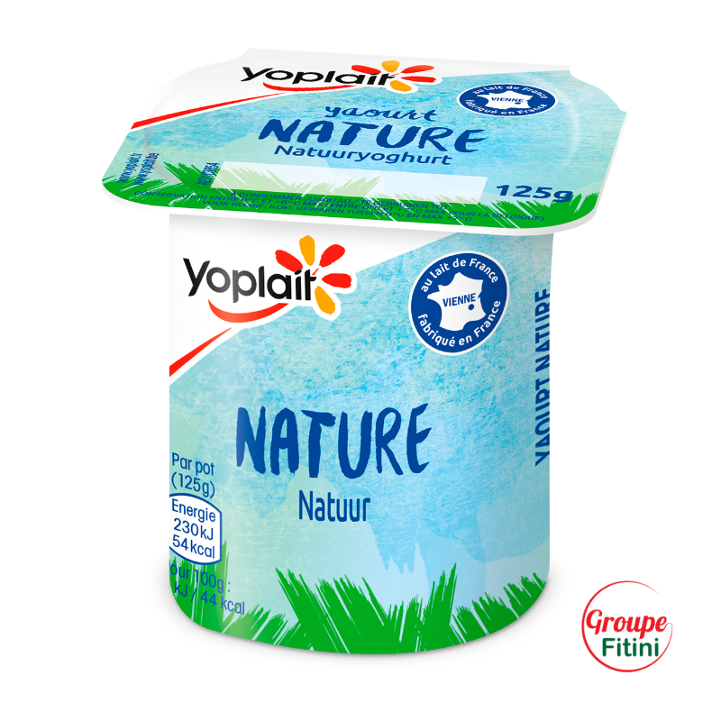 YAOURT AROMATISE NATURE 125G YOPLAIT- FTM00228