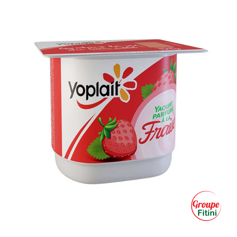 YAOURT AROMATISE FRAISE 125G YOPLAIT- FTM00228