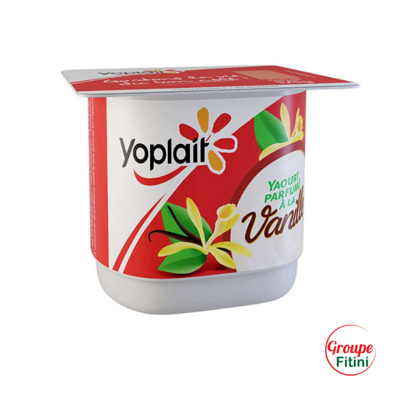 Yaourt aromatisé à la vanille 4x125g, Lait de vache