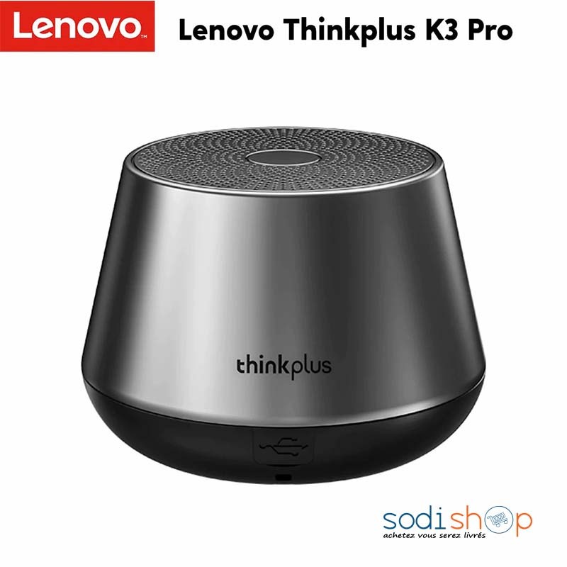 Lenovo Thinkplus K3 Pro - Mini Speaker Portable Puissant Bluetooth 5.0 Boomer Haut-Parleur SODIEXP01D