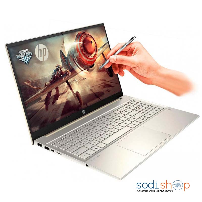 Ordinateur portable HP Pavilion 15-EG0070 15,6 tactile 8 Go 512 Go Intel  Core i7-1165G7 X4 2,8 GHz, Lunar Gold - Sodishop Côte d'Ivoire