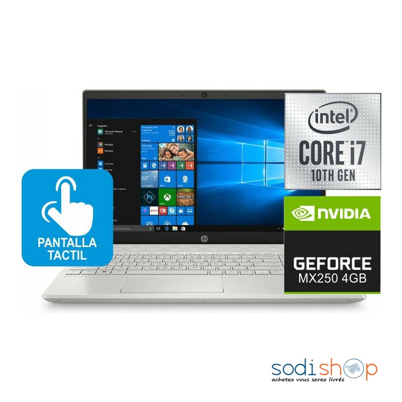 Ordinateur Portable HP 15,6 pouces Full HD, Intel Core i5-1135G7, 8 Go de  RAM, 256 Go SSD, Windows 10, argent naturel - Sodishop