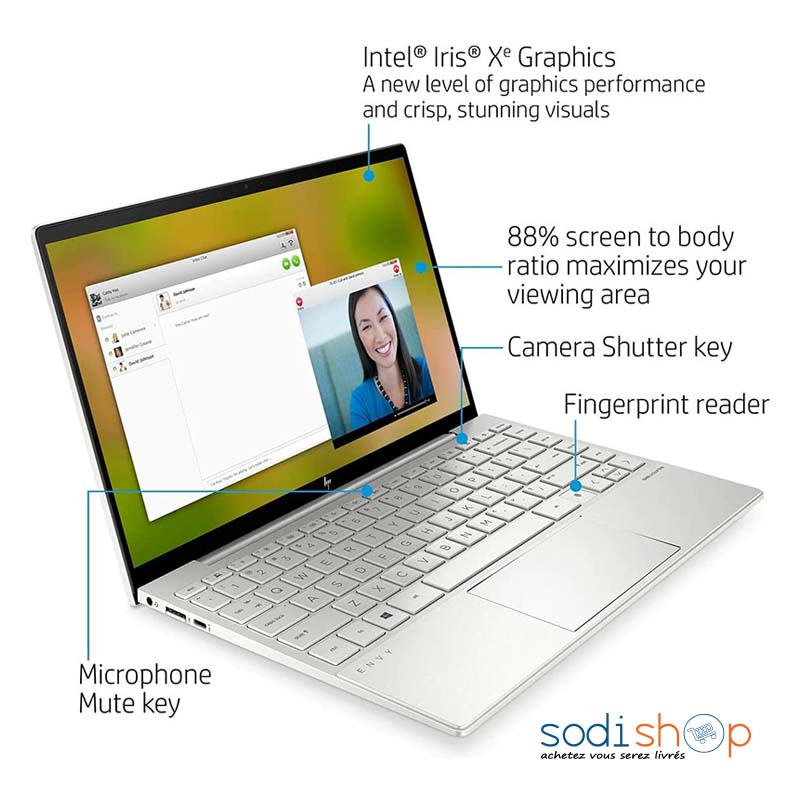 Ordinateur portable à écran tactile HP Envy 13-ba1085cl 13,3