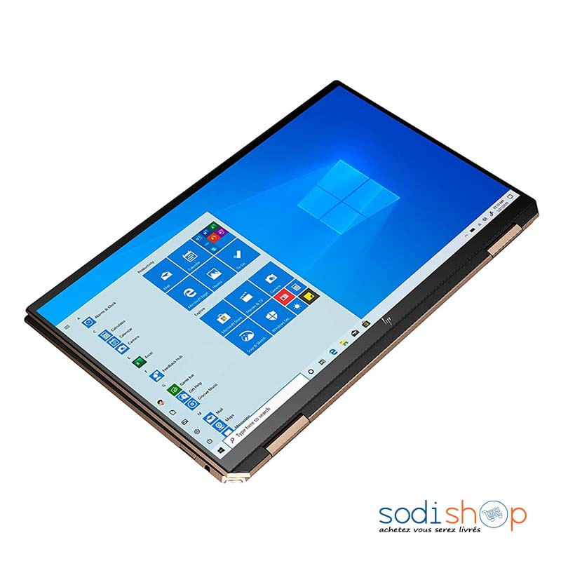 Ordinateur Portable HP Spectre X360 13-aw0xxx 10e génération Core i7 Ram 8 Go SSD 1To 13,3 pouces FHD X360 tactile Windows 10 Home Nightfall Noir