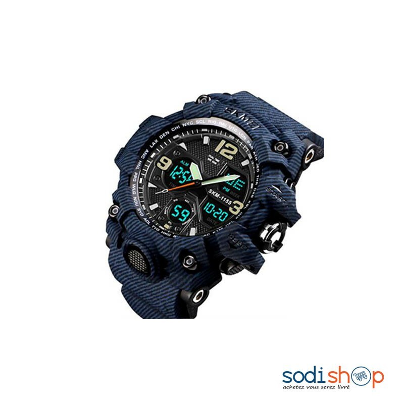 Montre SKMEI SKM 1155 Bracelet en Silicone Affichage Analogique