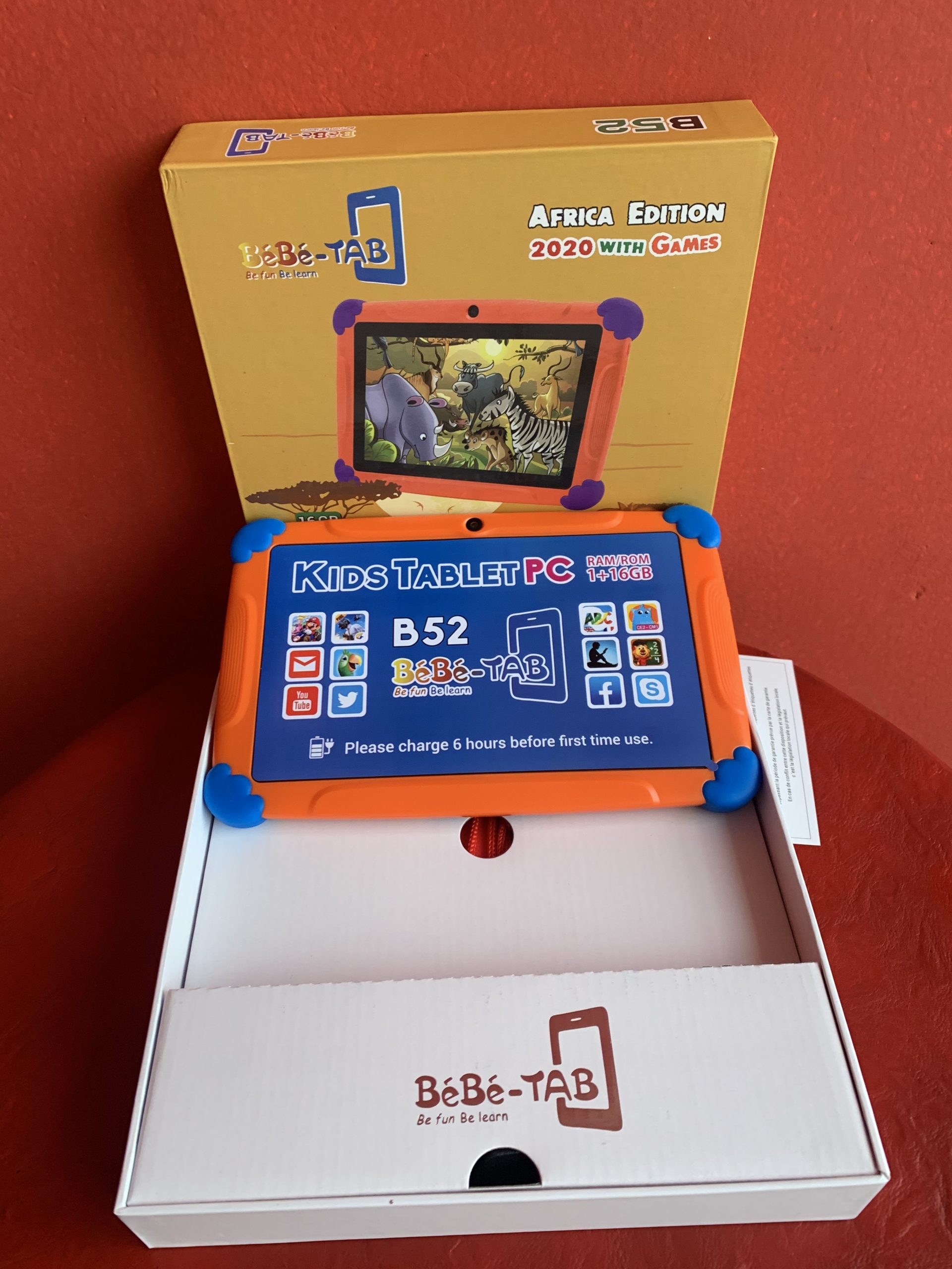 BéBé Tab B52 - Tablette Éducative Enfant Edition Africaine - 7'' Android  16Go Rom 2Go Ram Double Caméra SODIEXP01D - Sodishop