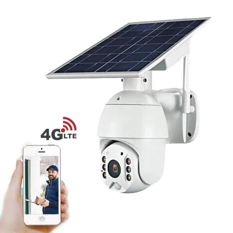 Caméra Solaire PTZ 4G CRONY HD avec Panneau Solaire Pour Vidéosurveillance Extérieure Etanche SODIEXP01D