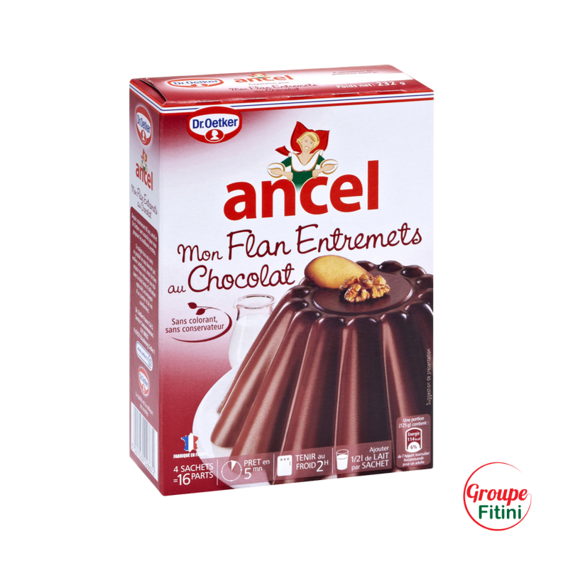 FLAN ENTREMET AU CHOCOLAT 4 SACHETS ANCEL DR OETKER FTM00228