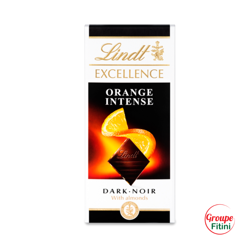 CHOCOLAT - LINDT EXCELLENCE ORANGE INTENSE 100G FTM00228