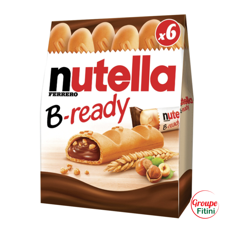 CHOCOLAT - NUTELLA FERRERO B-READY 6 BARRES FTM00228 - Sodishop