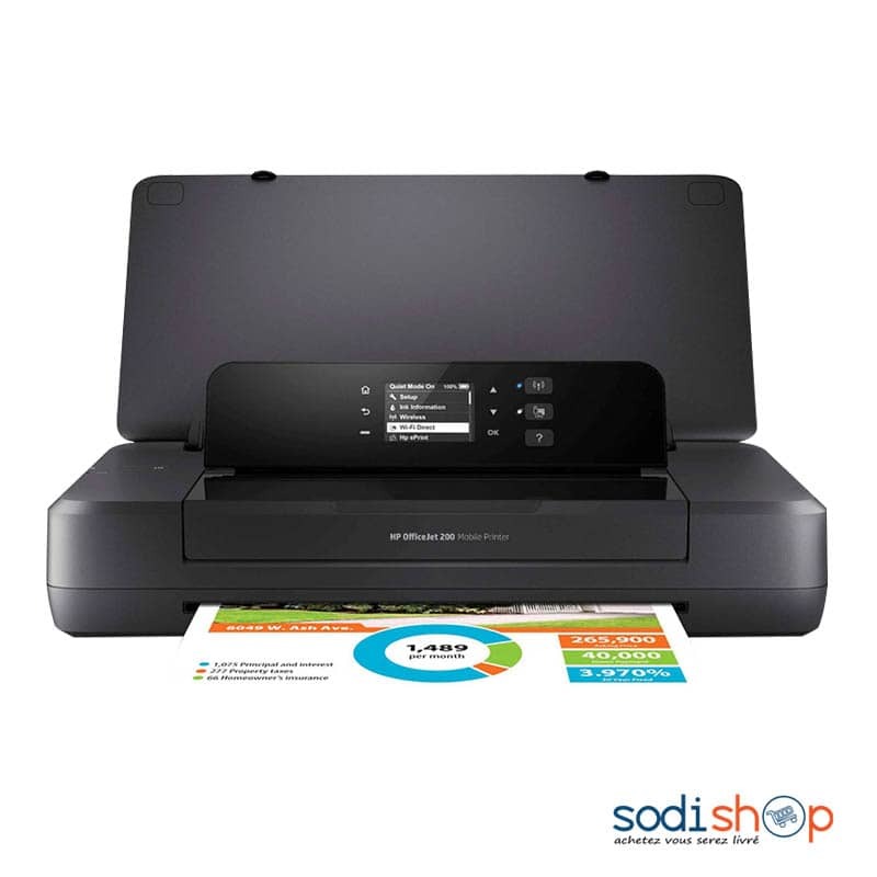 HP Officejet 202 - Imprimante Couleur Jet D'Encre A4 Mobile Printer USB 2.0  Wi-Fi - Sodishop