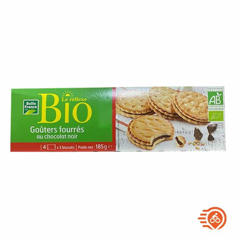 GOÛTERS FOURRÉS AU CHOCOLAT NOIR BIO BELLE FRANCE 185g MRM00229