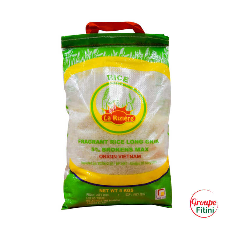 RIZ PARFUM LONG GRAIN 5KG LA RIZIERE FTM00228