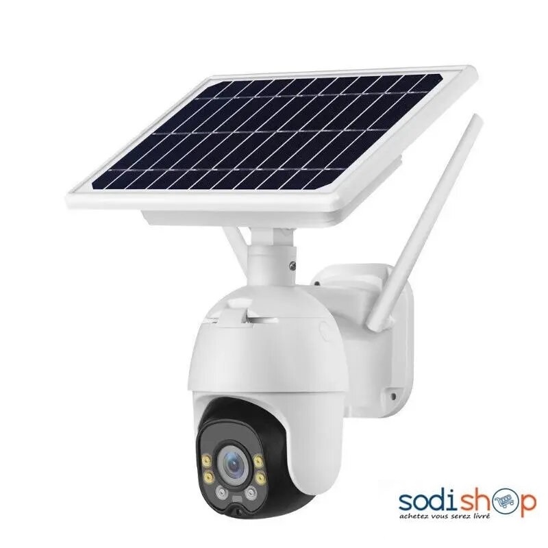 Caméra Solaire 4G PTZ - SolarCam Carte SIM Vidéo HD Wifi Microphone  SODIEXP01D - Sodishop