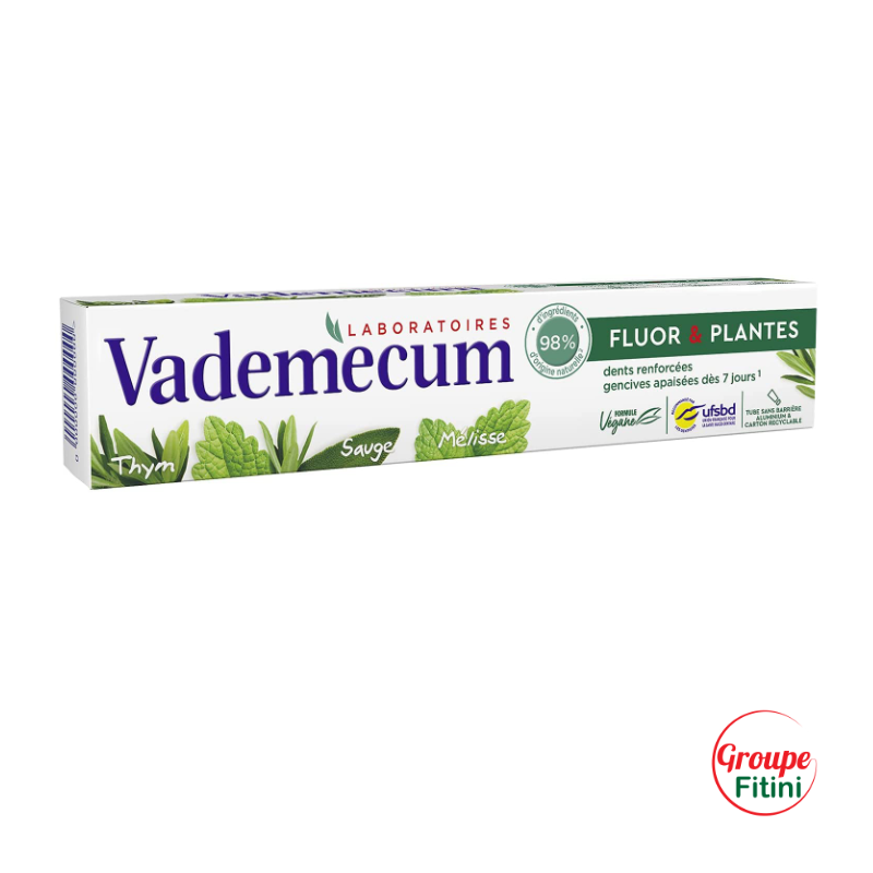 DENTIFRICE 75ML VADEMECUM FLUOR ET PLANTES FTM00228