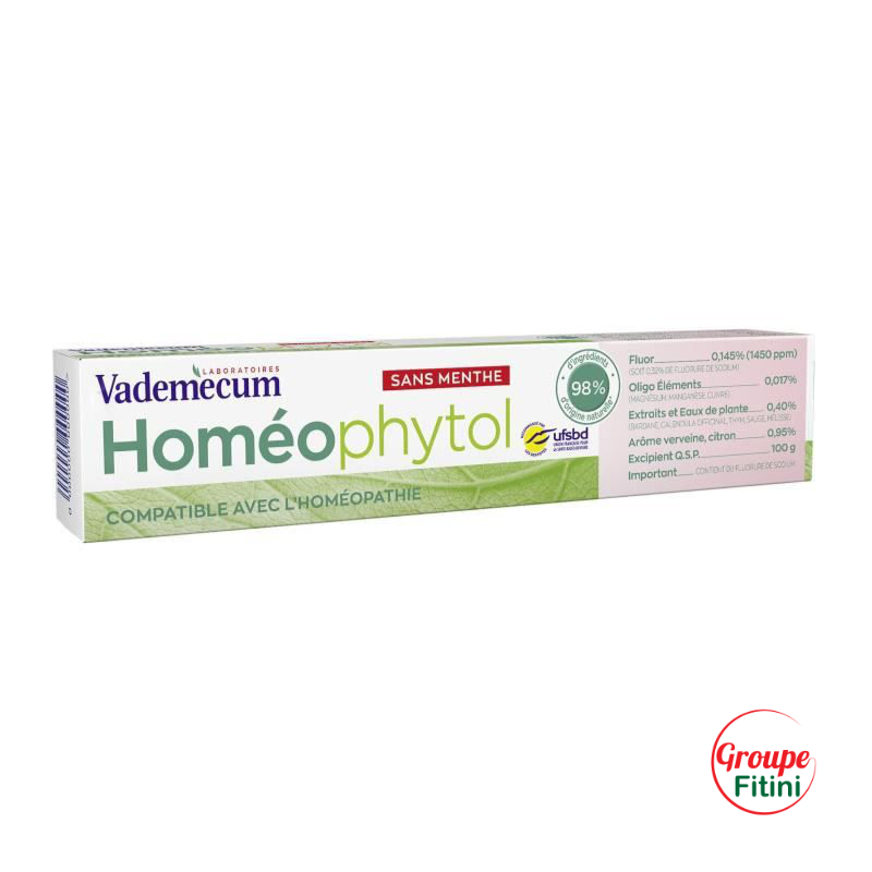 DENTIFRICE 75ML VADEMECUM HOMEOPHYTOL FTM00228