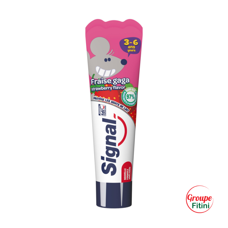 DENTIFRICE FRAISE GAGA 3-6 ANS SIGNAL FTM00228