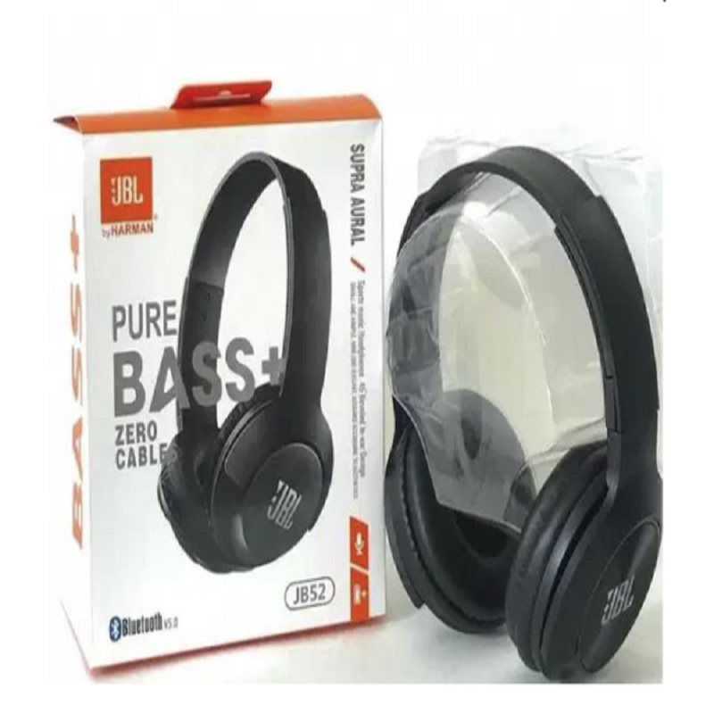 JBL Harman Pure Bass+ JB52 Casque Audio Bluetooth Sans Fil Sport - Elégant et Puissant FIF00300