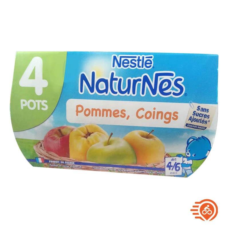 Nestlé Petit Pot NaturNes Pommes Coings Pour Enfant Dès 4/6 Mois