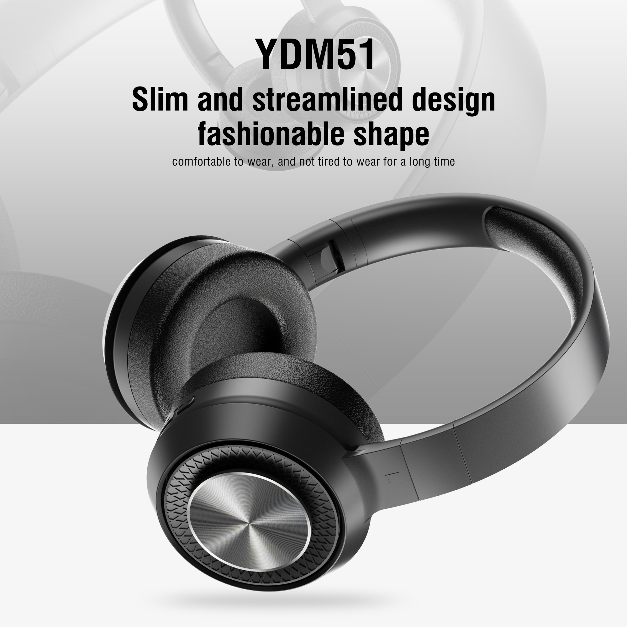 Écouteurs stéréo HIFI Bluetooth, casque de musique, prise en charge de