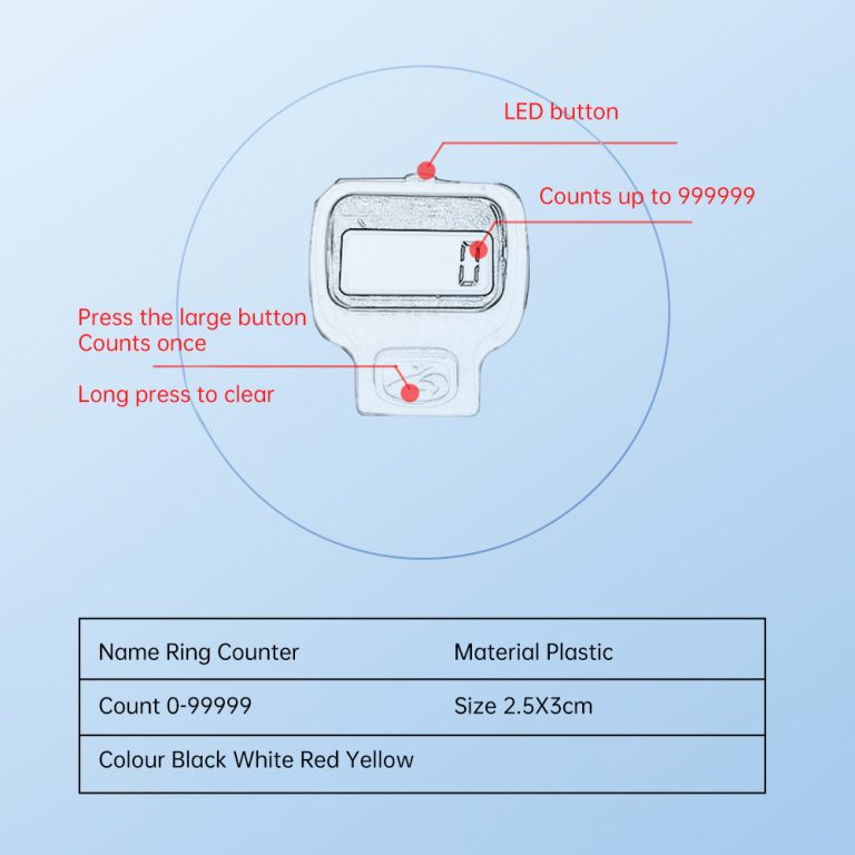 Lot De 3 Compteurs Digitaux à Doigt Pour Dhikr/Tasbih - Compteur électronique De Prière Islamique
