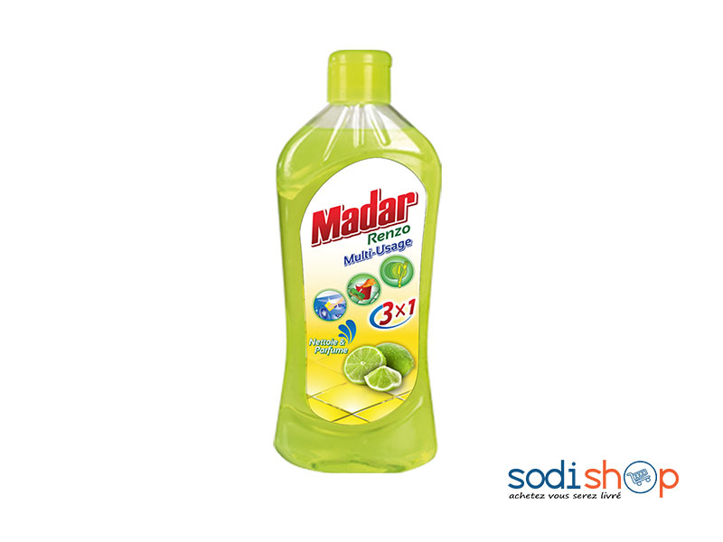 Madar Renzo Savon Liquide Multi-Usage 3en1 Senteur Citron - 450 ml -  Sodishop