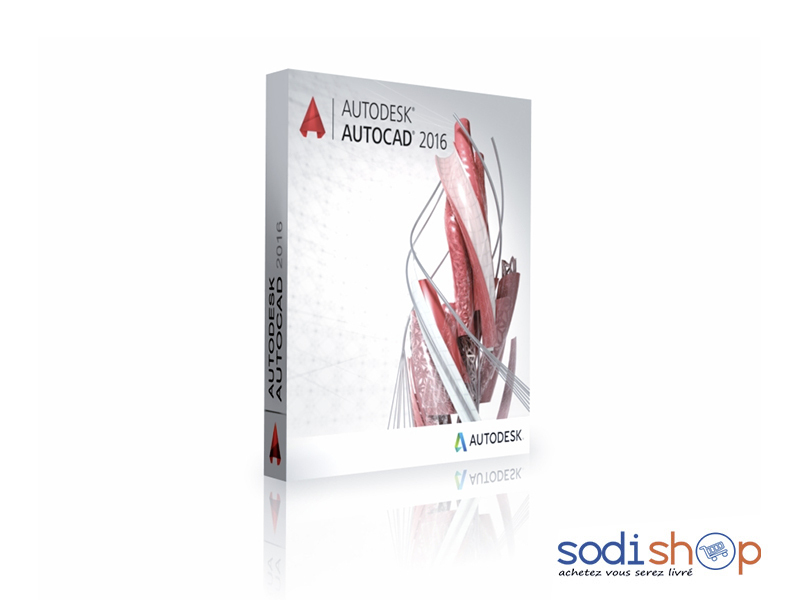 Logiciel AutoCad 2016 + Licence - Shema Dessin Plan de Construction 32/64 Bits AutoDesk Pour PC Windows IF00144